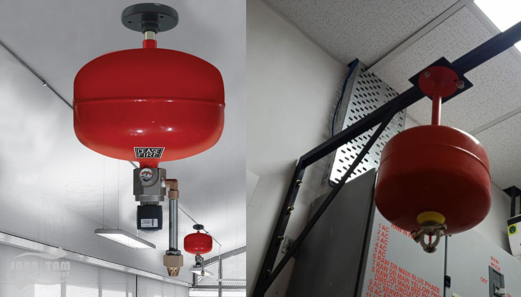 سیستم اطفا حریق سقفی گاز اف ام